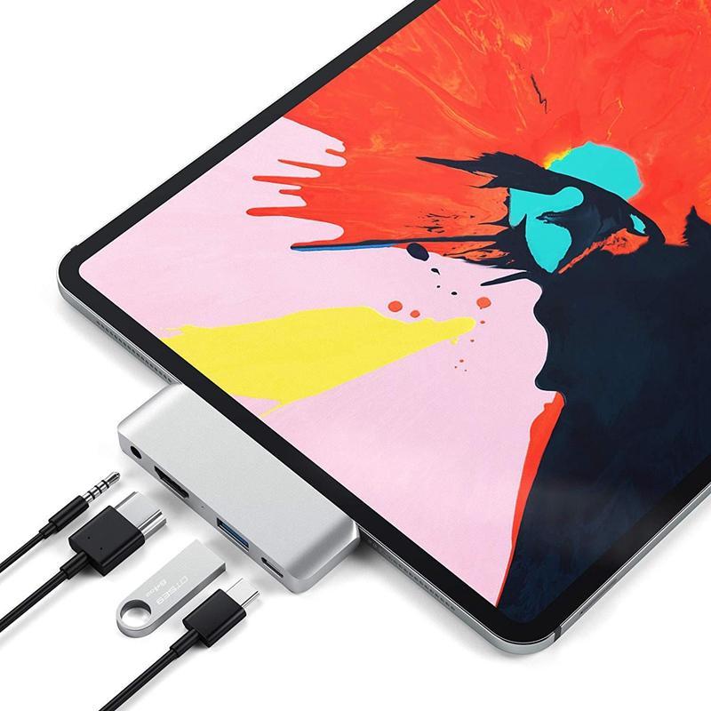Bảng giá USB3.1 Type-C Hub Adapter Mobile Pro USB-C/PD Charging/4K HDMI/USB 3.1/3.5mm Headphone Jack for 2018 iPad Pro Phong Vũ