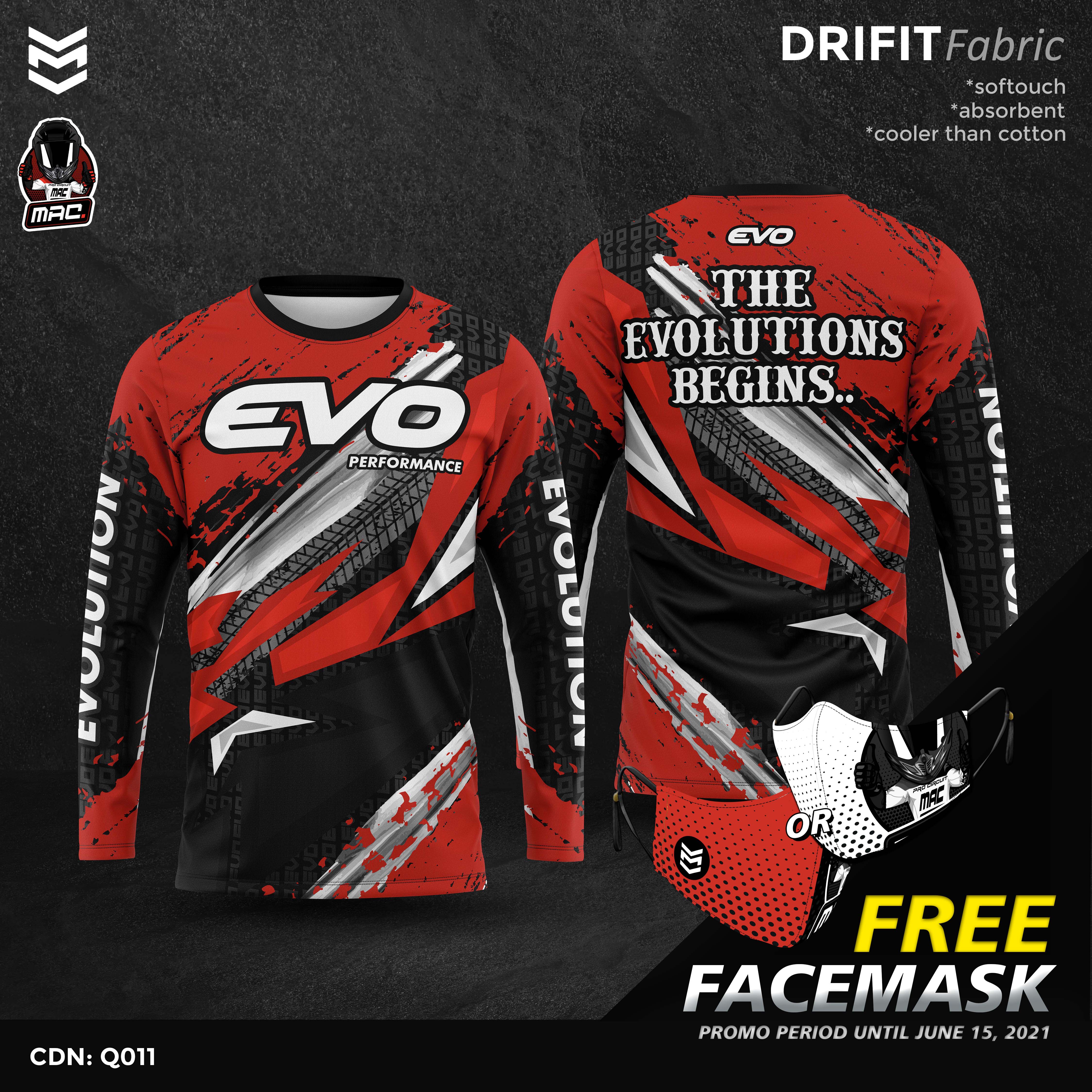 long sleeve design for riders