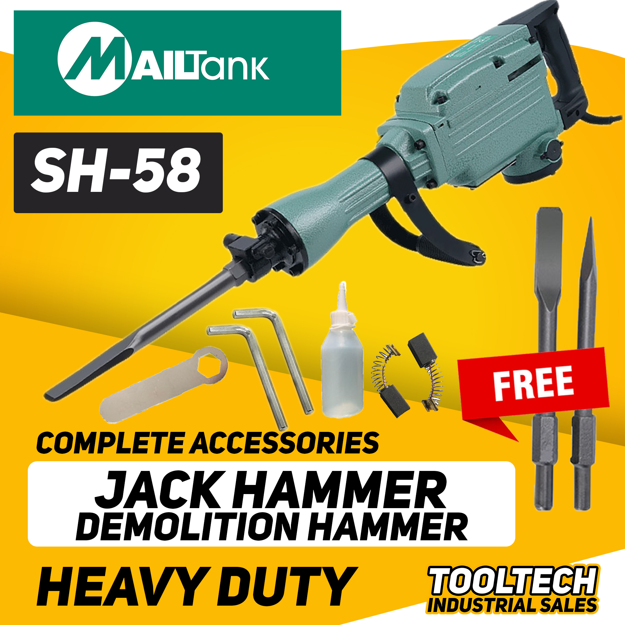 MAILTANK SH94 Chipping Gun/Demolition Breaker or MAILTANK SH58