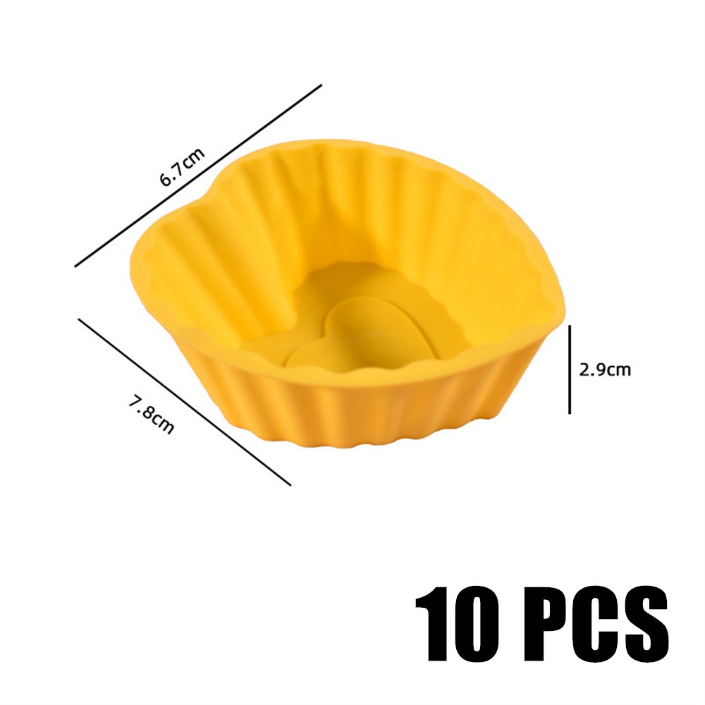 【free Shipping】10pcs Silicone Cupcake Puto Molder Cake Cup Pudding 