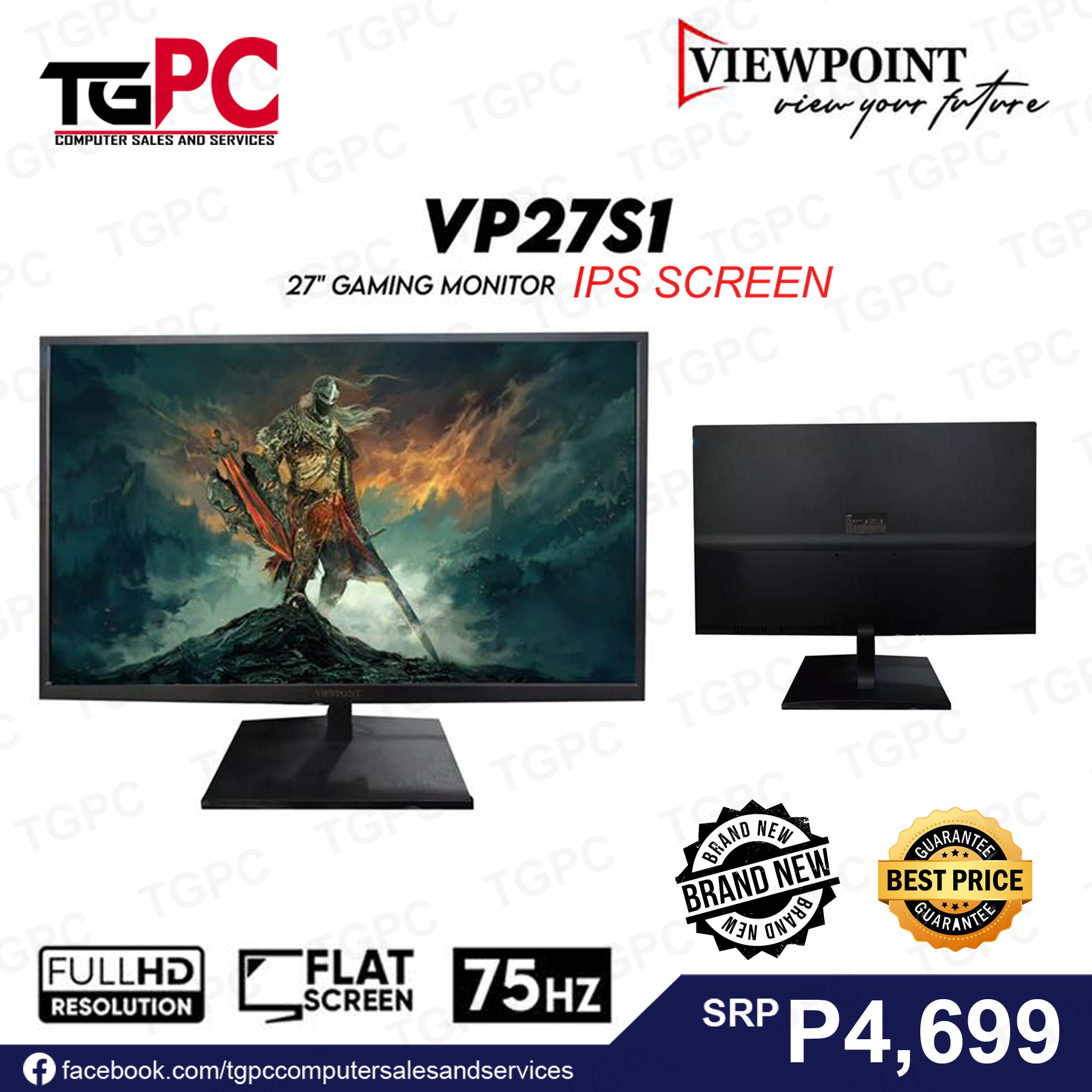 Viewpoint 27inch 75hz IPS Flat Monitor Lazada PH