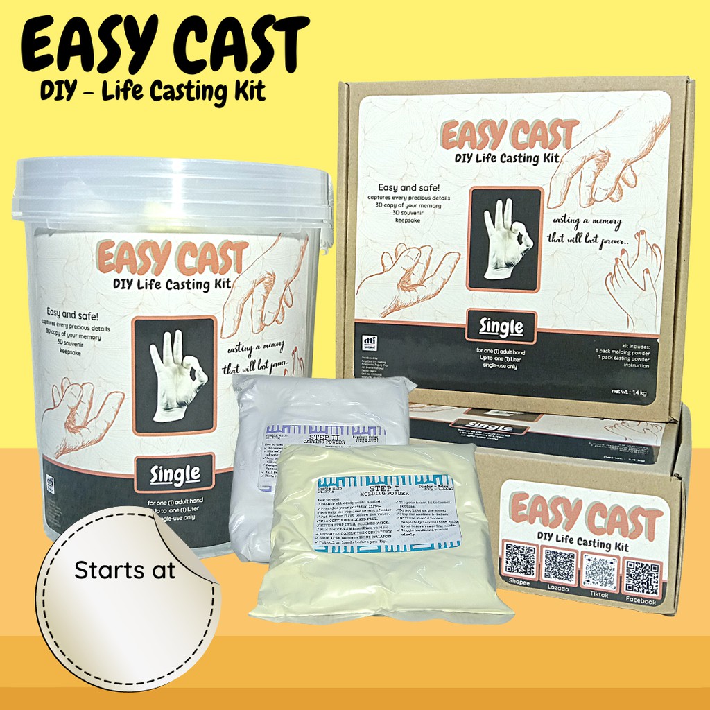 COMPLETE POWDER SET. EASY CAST Life Casting Kit Lazada PH