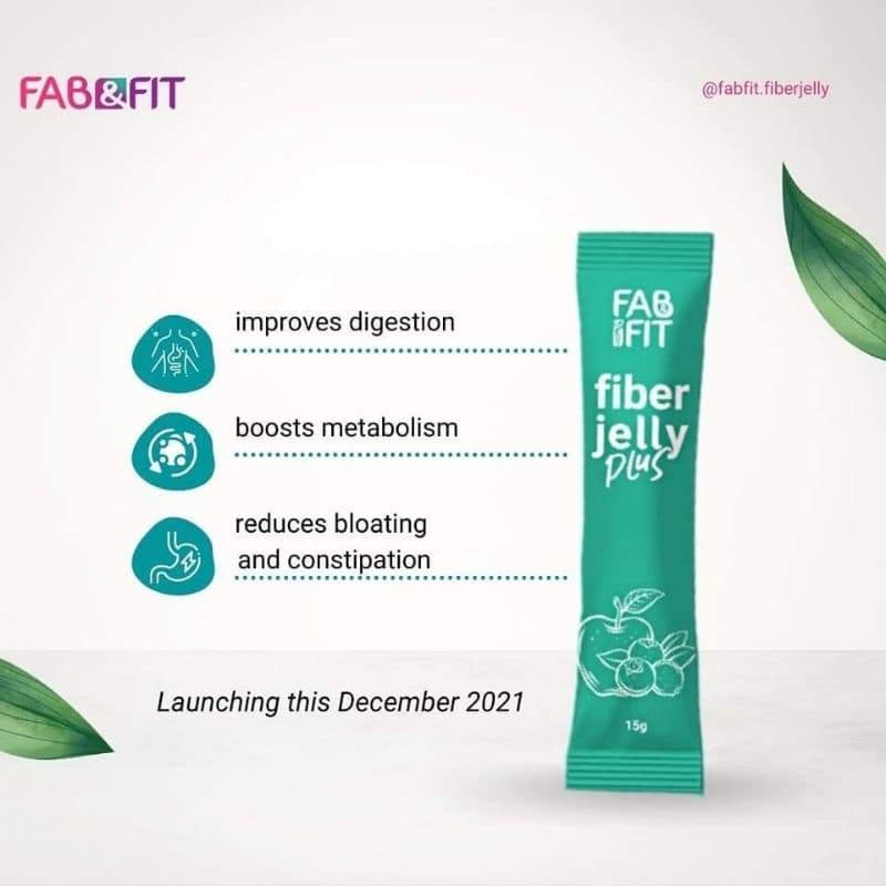Fab & Fit Fiber Jelly Plus with Prebiotics 10 sachets OR retail 1 sachet, Slimming Jelly Flat tummy (AUTHORIZED DISTRIBUTOR)