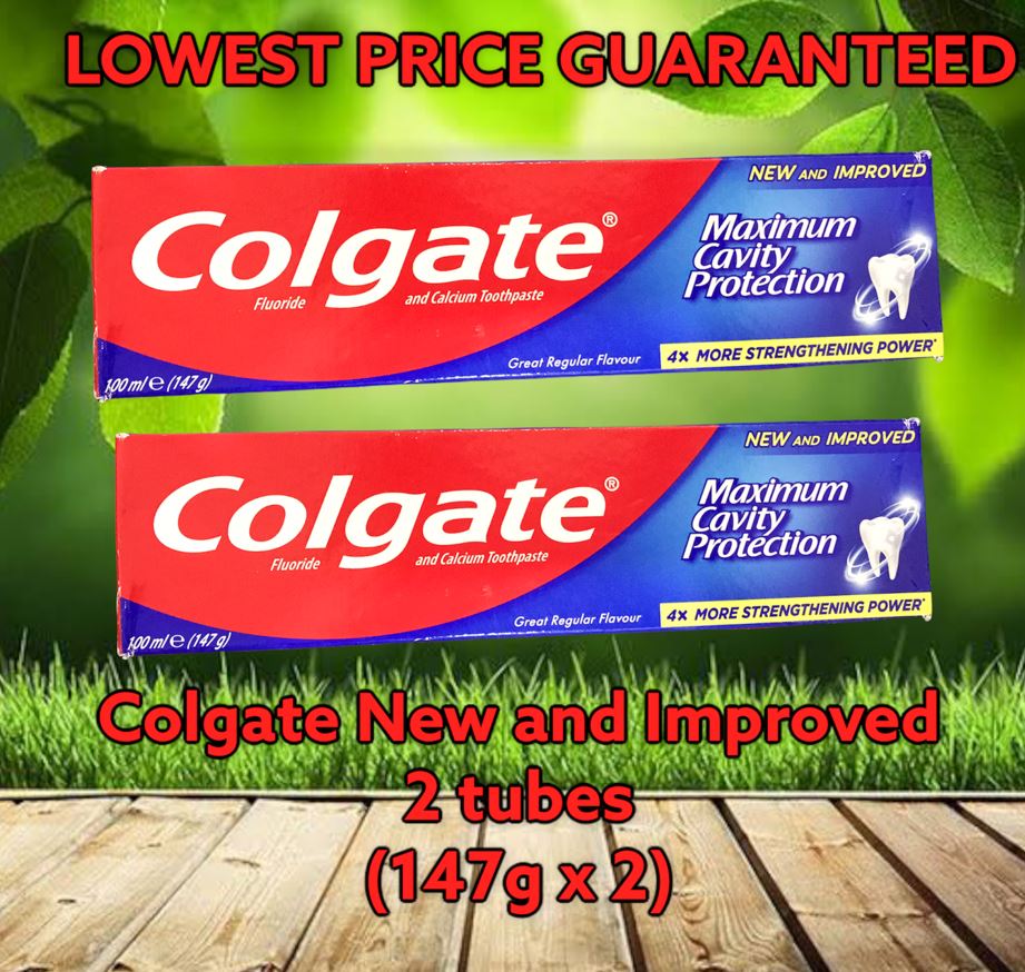 Colgate Maximum Cavity Protection (147gX 2) 2 tubes Toothpaste on