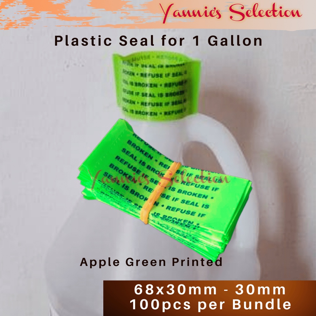 68 X 30mm Plastic Cap Seal 100pcs for 1 Gallon Bottle fits 38mm Cap