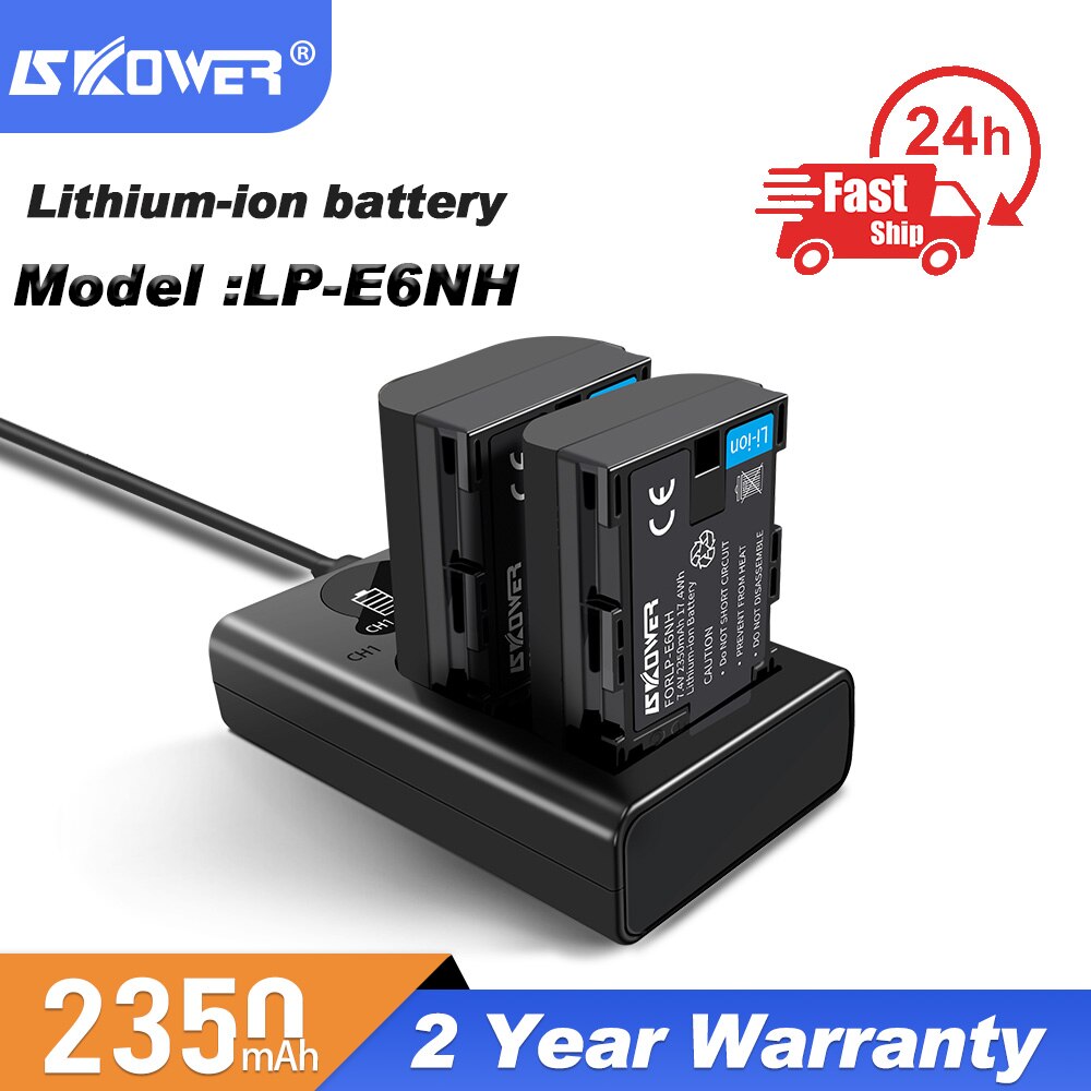 2350Mah LPE6NH Replace LPE6N LPE6 Battery For Canon EOS R R5 R6 60D