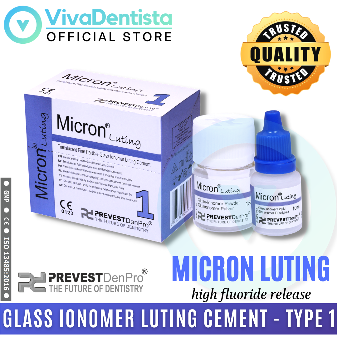 PREVEST DENPRO Micron Luting (Radiopaque, Glass Ionomer Cement, Luting