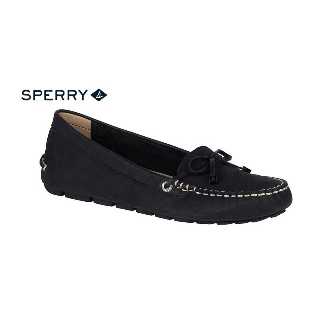 sperry black shoes womens