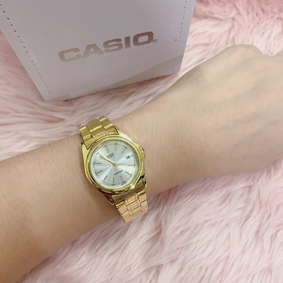 casio gold watch ladies