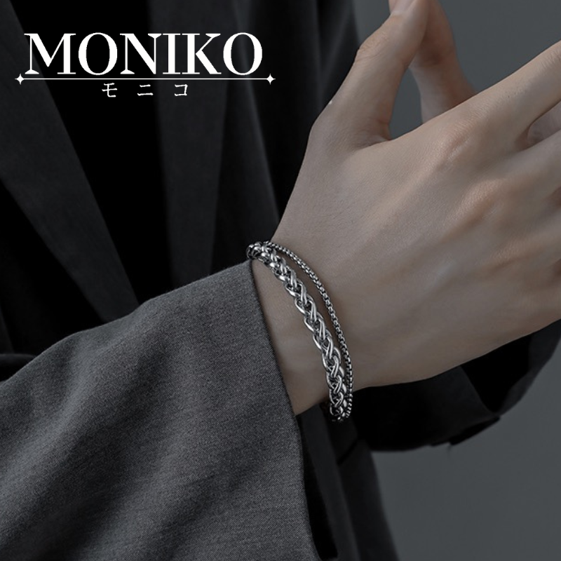 Moniko Lucky Silver PH Genuine 92.5 Italy Silver Bracelet 925 silver  bracelet Plated Fashion for men