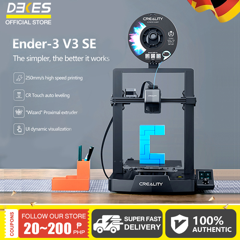 DEKES Ender 3 V3 SE 3D Printer Direct Drive rated power350w with