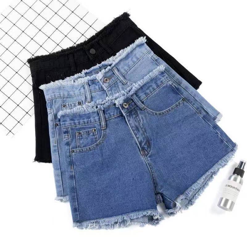 High waist Denim shorts Korean version 