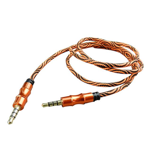 2pcs 3.5 Jack Audio Cable 3.5 mm Male to Male Connectors Aux Cable For Car Mobile Phone Speaker