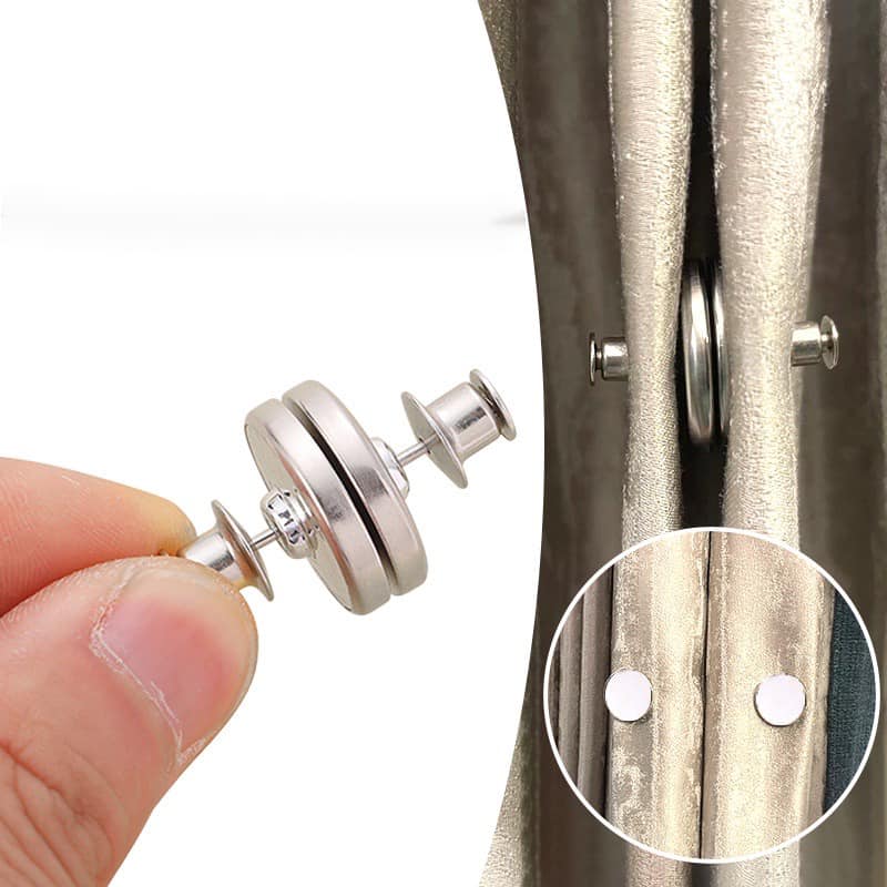  3 Pairs Curtain Buckle Metal Snaps Magnetic Buttons Metal  Buttons Magnetic Closures for Purses Drapery Magnetic Closures snap Buttons  Curtain Magnet Detachable Stainless Steel : Home & Kitchen