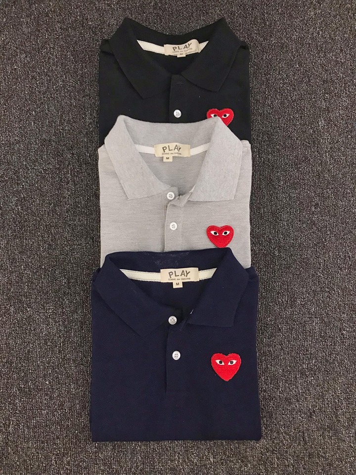 cdg collared shirt