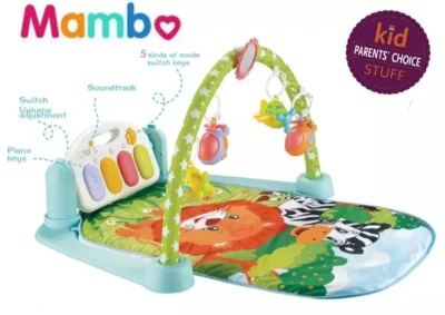 BabaIMama Baby Piano Gym Playmat activity playmat Baby toys and Stand Alone Crib Sound