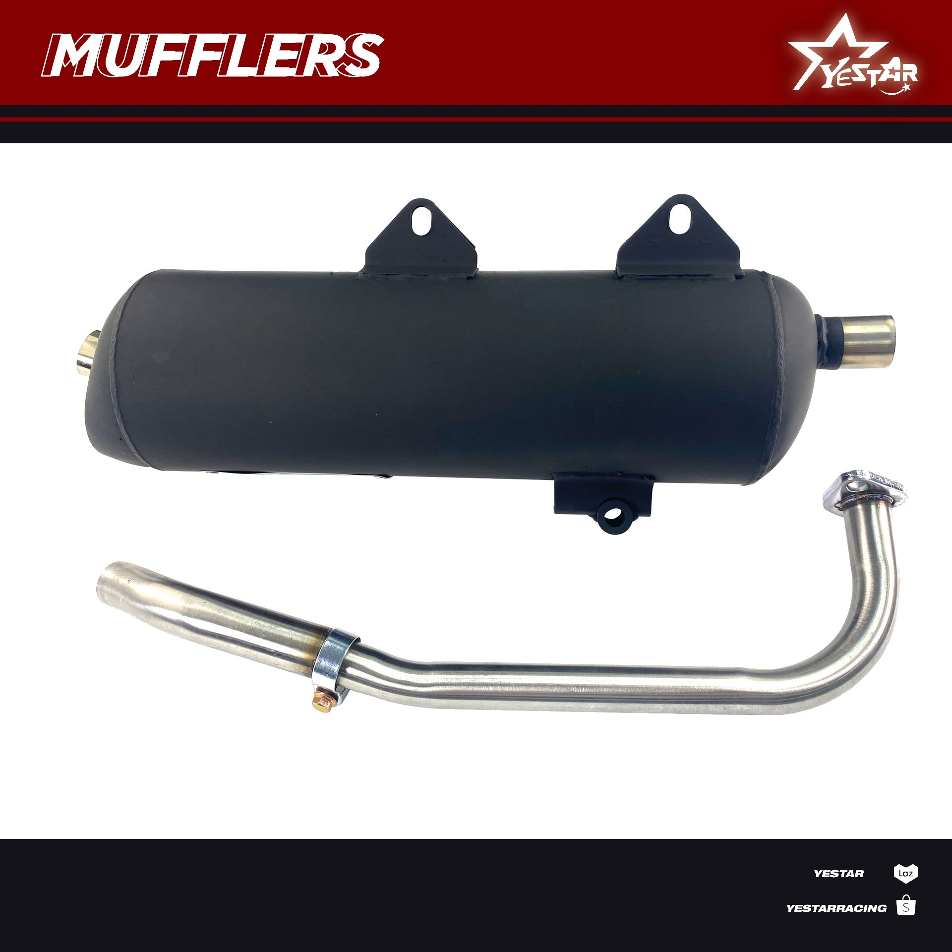 COD Yamaha Aerox V1 Muffler Pipe Full Exhaust System Motorcycle ...