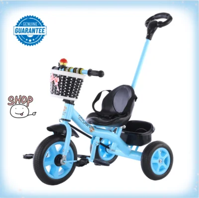 Children's Tricycle Three Wheel Bike for Kids Baby Carrier Car for Girl Boy Color:Pink/Blue