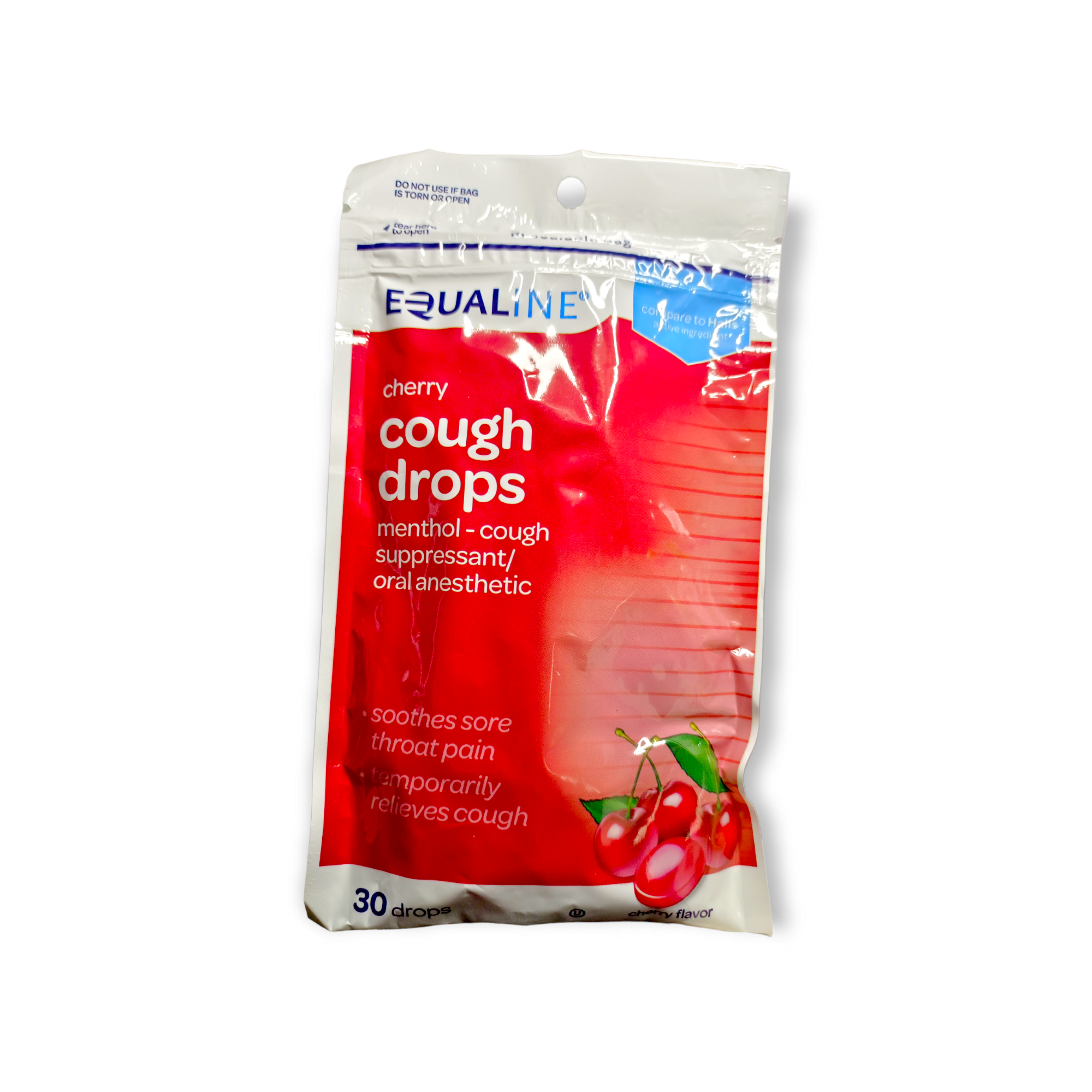 (USA) Equaline Cough Drops. Cough Suppressant/Oral Anesthetic. Cherry
