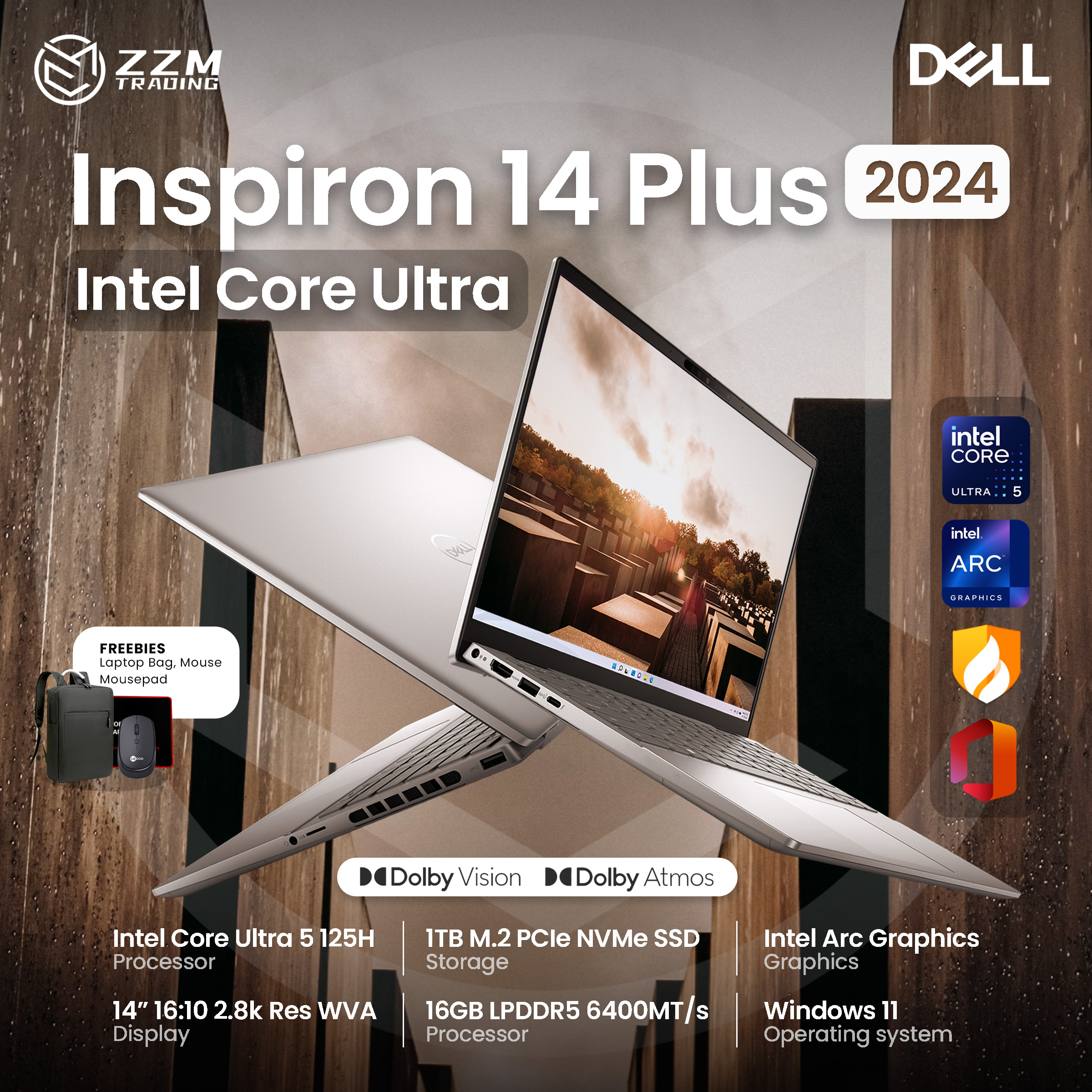 DELL Inspiron 14 Plus 2023/2024 Core Ultra/i713700H 14" 1610 RTX 4050