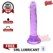 JIUAI Purple Slim Stick Dildo - Women's Pleasure Toy