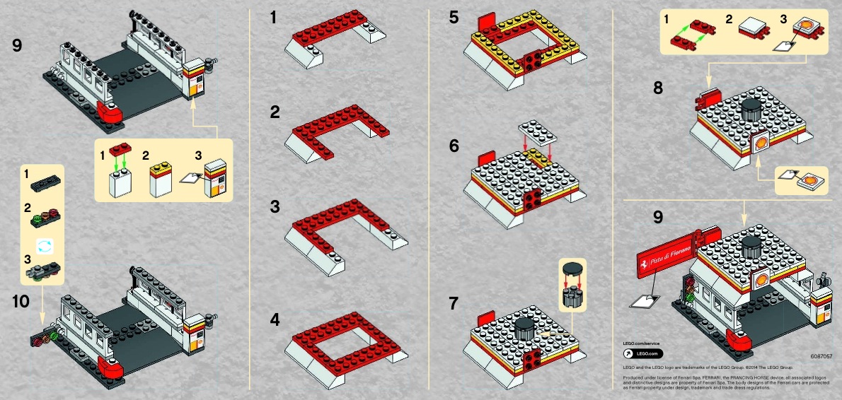 Lego Shell Gas Station Instructions Exxon Gas Lego Classic Petrol