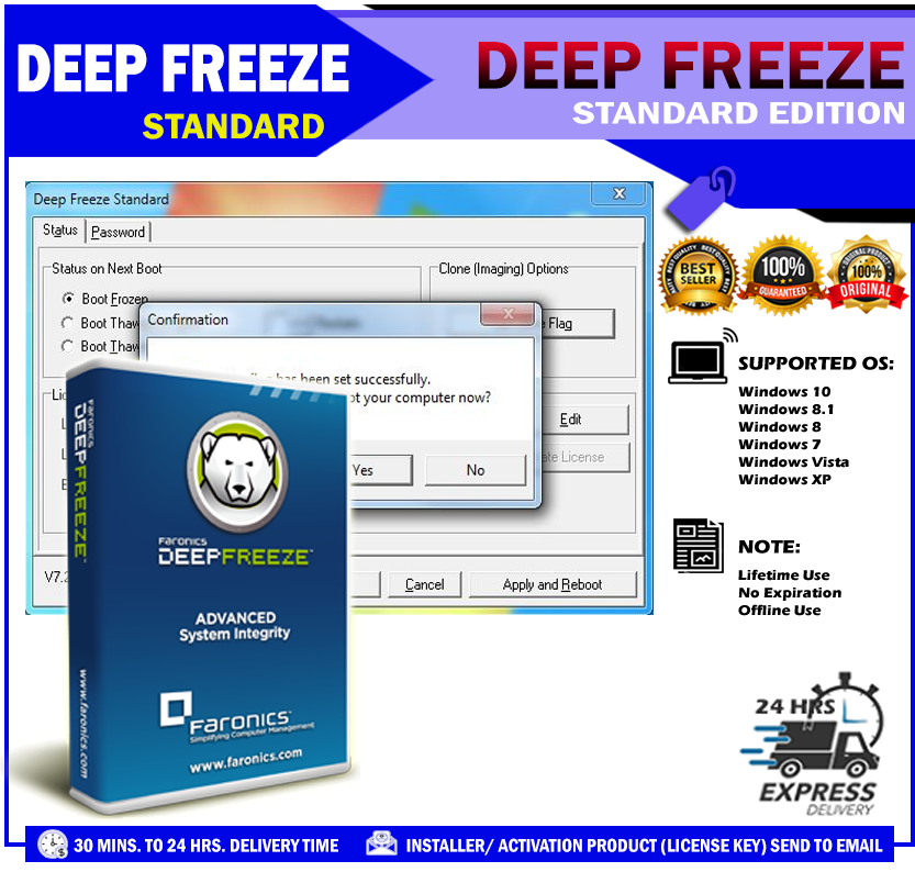 license key deep freeze standard