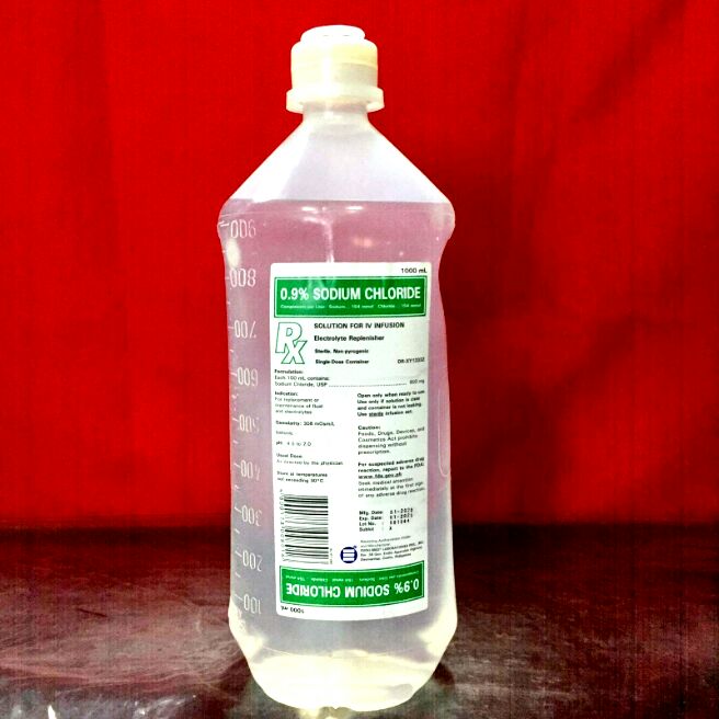 Nss 0 9 Sodium Chloride Solution For Iv Infusion Euromed 1liter Lazada Ph