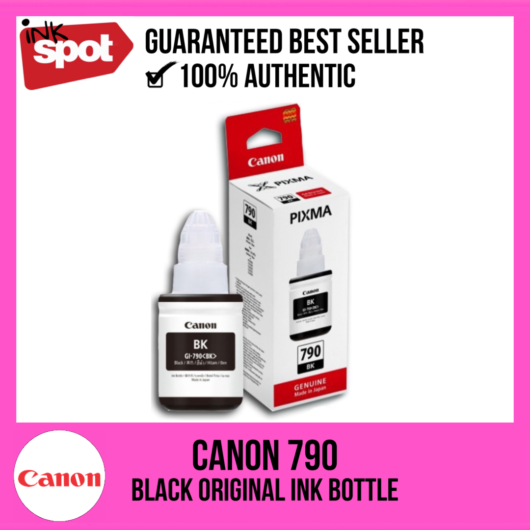 Canon Pixma 790 GI790 Black Original Ink Bottle 135ml Lazada PH