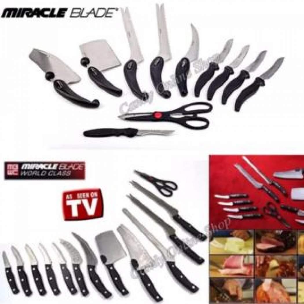 Miracle Blade World Class Miracle Blade World Class 13 Piece Knife Set  Never Needs Sharpening Knives As Seen on TV 
