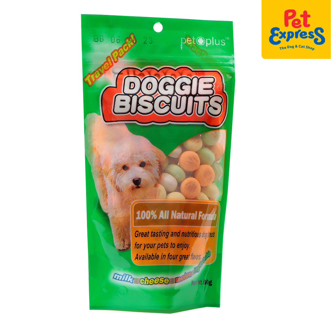 Pet Plus Doggie Biscuits Round Shape Dog Treats 80g | Lazada PH