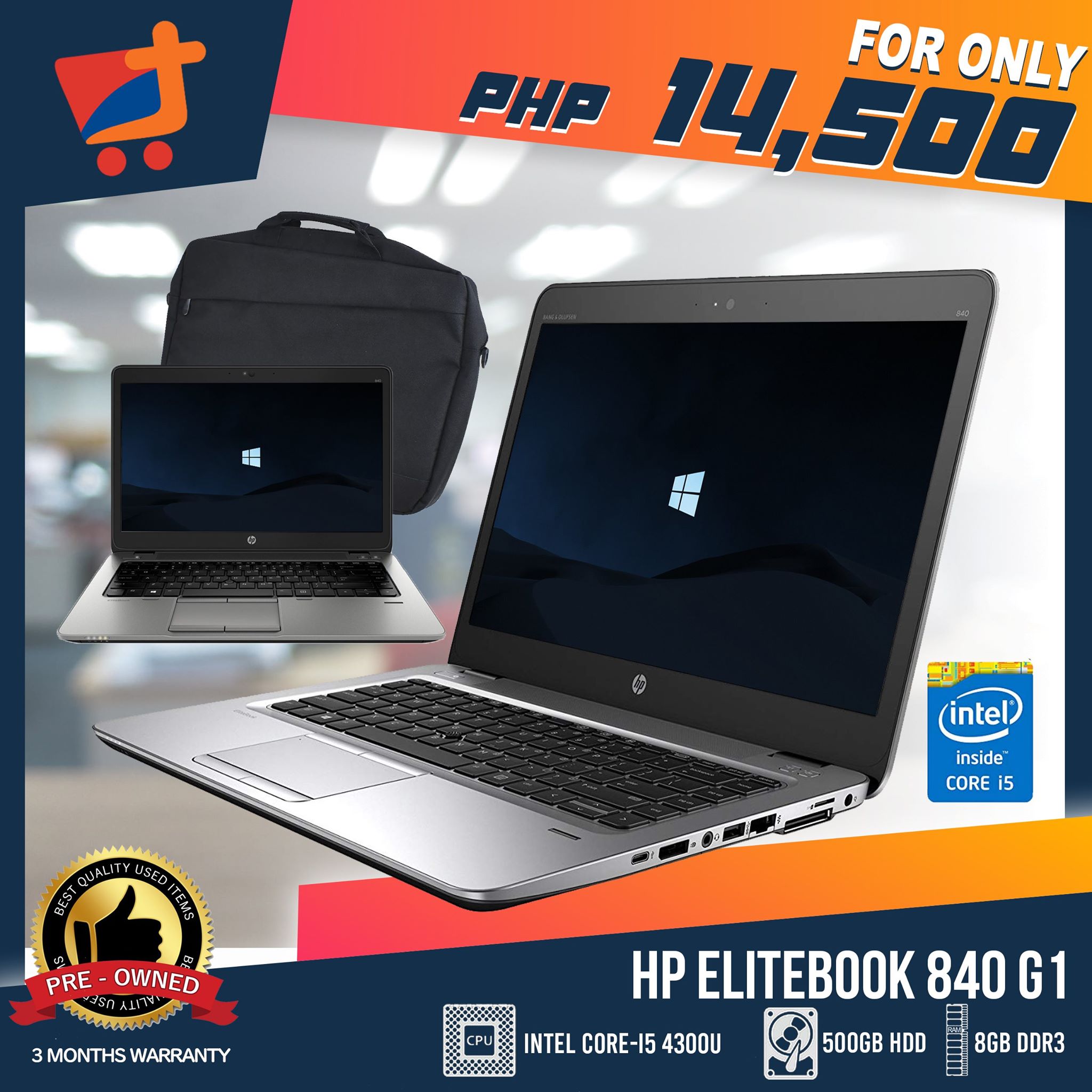 HP EliteBook 840 G1 PCSource i5, i3, i7, 2nd, 3rd, 4th, 5th, 6th gen