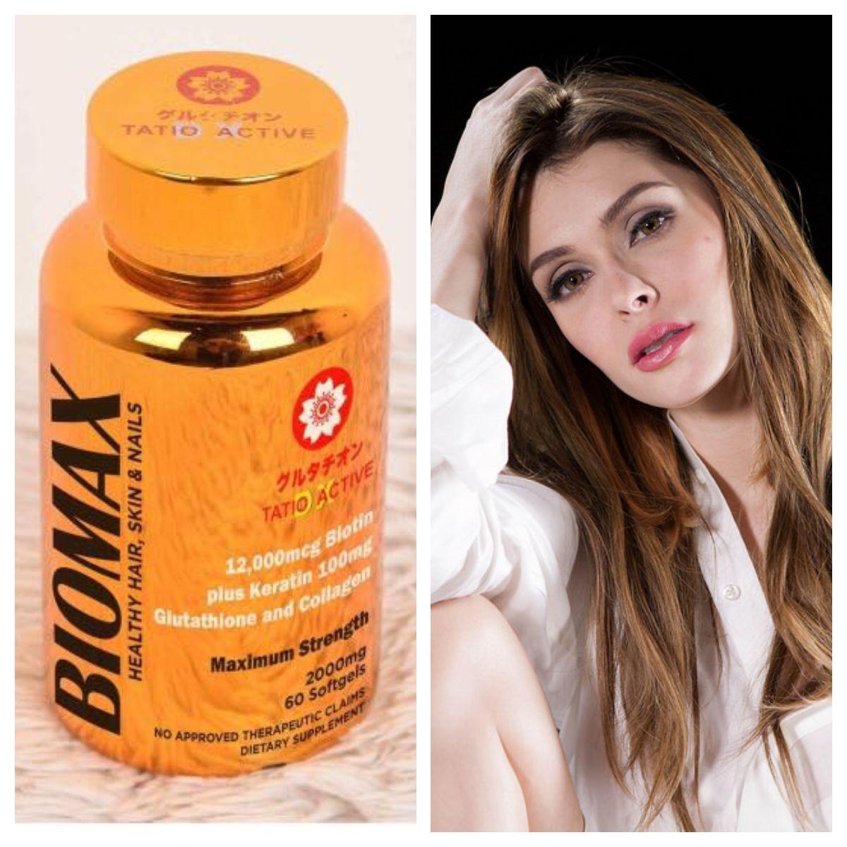 Tatioactive GOLD BIOMAX 12000mcg Advance Biotin Glutathione Whitening and  Collagen Max strength 1850mg 60 softgels Promotes Healthy Hair Strong Nails  Smooth Skin - Lazada