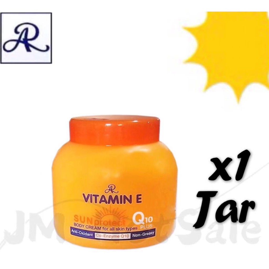 (1JAR) AR Vitamin E Cream Sun Protect Q10 Plus 200gSAQ Lazada PH