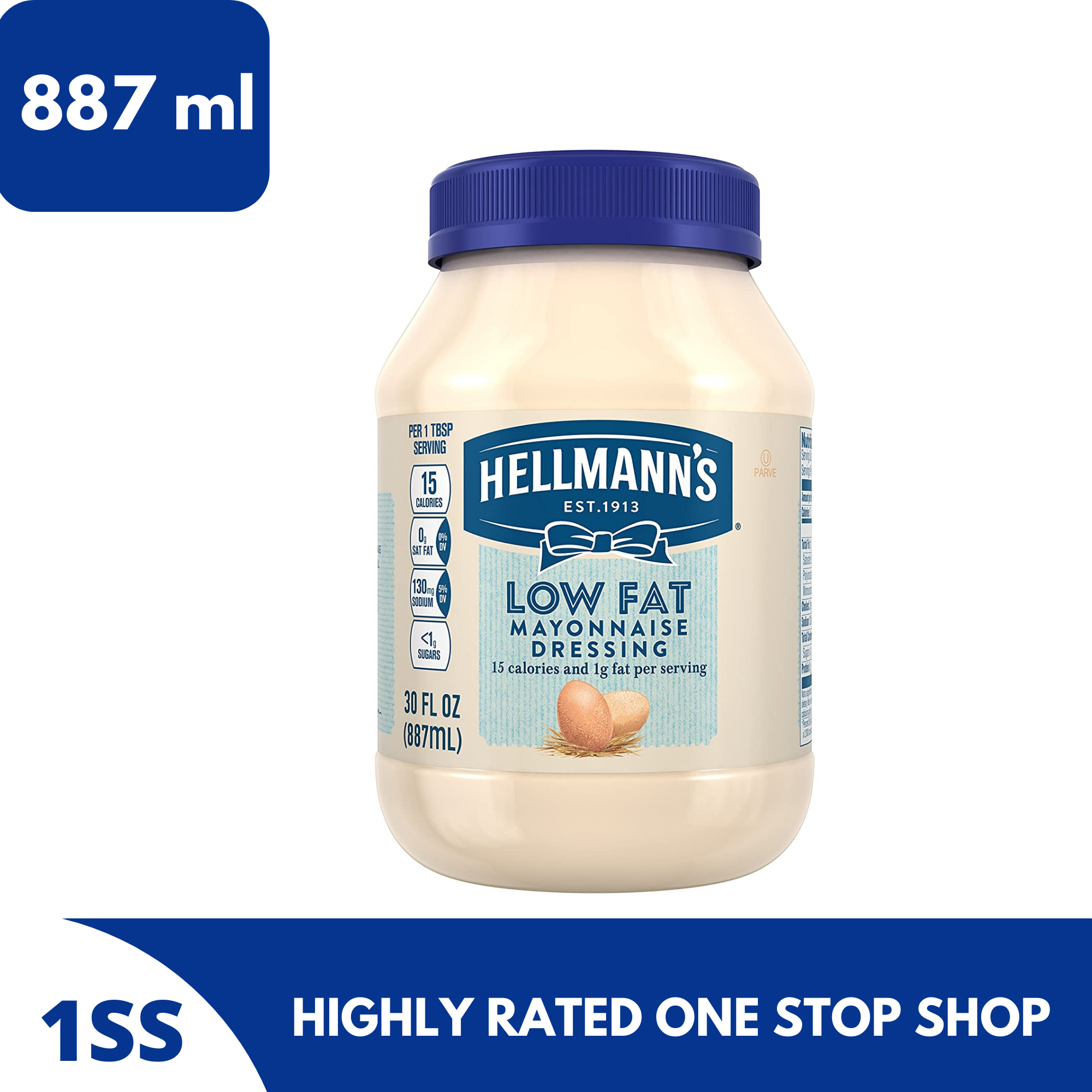 Hellmann's Mayonnaise Low Fat, 887ml Lazada PH