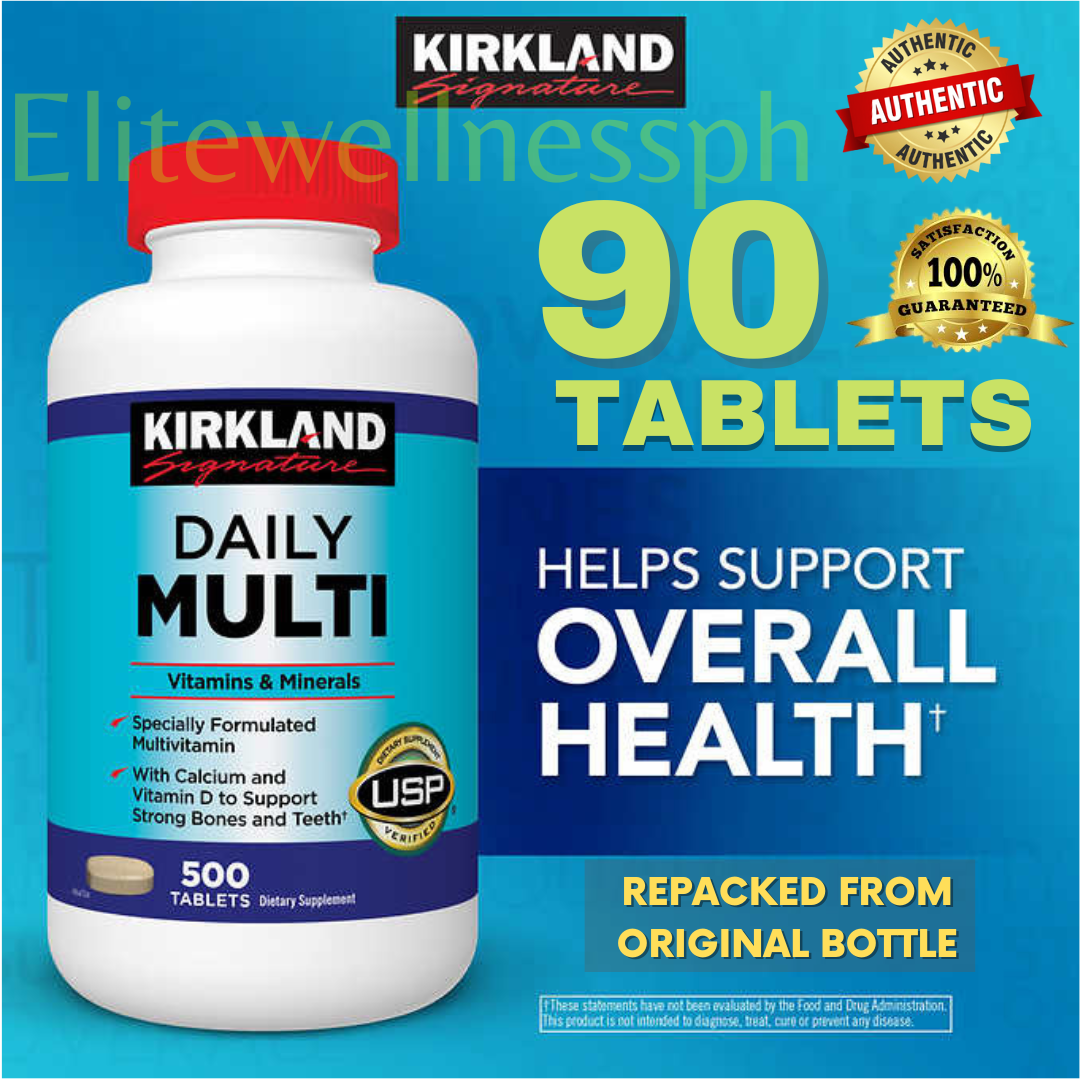 90 Tablets Kirkland Signature Daily Multivitamins I Multivitamin with