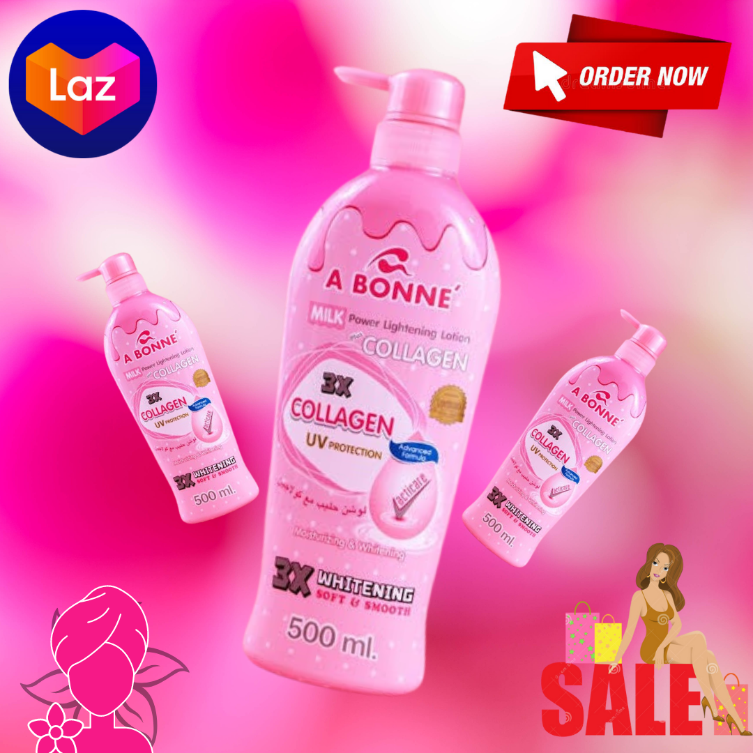 A Bonne Milk Power Lightening Lotion Plus Collagen 500ml 3x Collagen