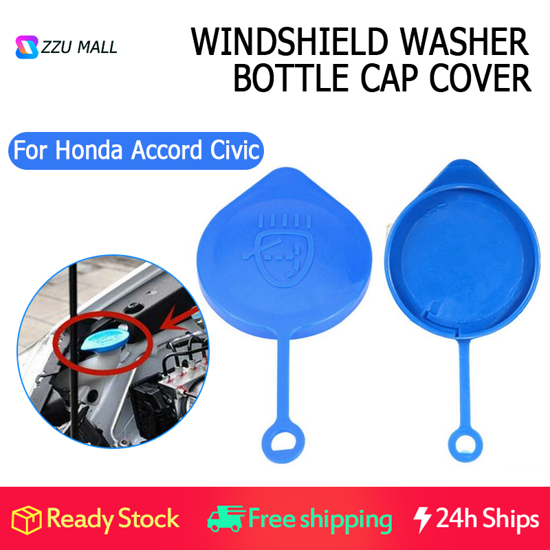 Cuque Car Windscreen Reservoir Cap for Honda Accord City CR-V CRV CRX Civic del Sol Fit 38513-SB0-961 38513SB0961 76802-SN7-G05 76802SN7G05 Diameter 5.9 cm 2.32 Windshield Washer Bottle Cover 