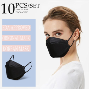 10 Piece KF94 Medical Nano Respirator kf94 Mask Original 10pcs Black Face Mask