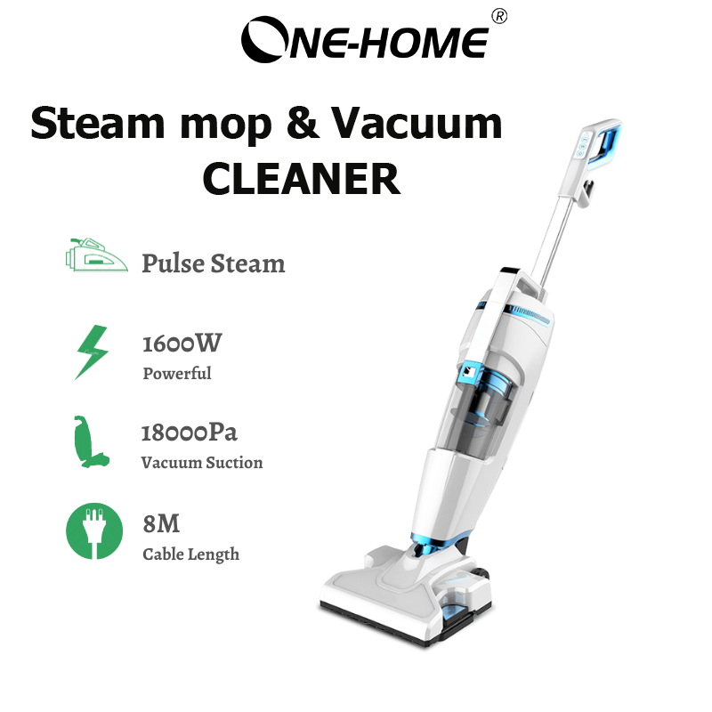 ONE HOME Steam Mop Vacuum Cleaner 2 in 1 High Temperature Sterilization