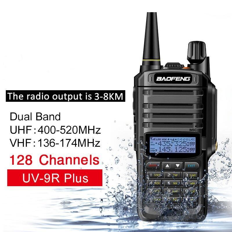 Baofeng UV 9R Plus Waterproof Two Way Radio Walkie Talkie Dual Band UHF/VHF  15W 3 Level Output High Mid Low Original NTC Approved | Lazada PH