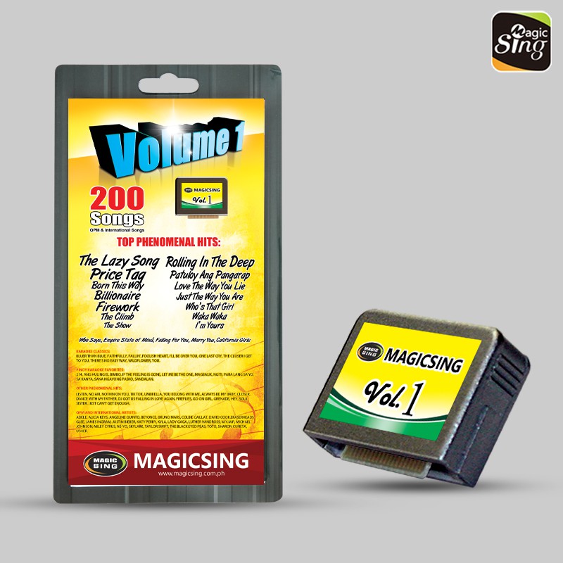 Magic Sing Song Chip Volume 1 200 OPM and International songs★ Lazada PH