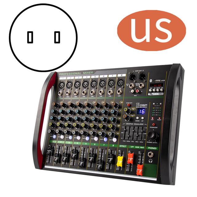 4 / 8 channel mixer DSP reverberation effect professional Bluetooth USB