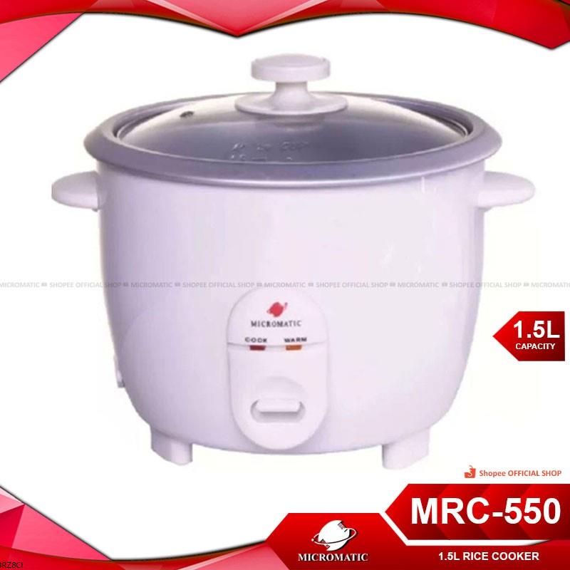 Micromatic MRC550 Rice Cooker 1.5L Lazada PH