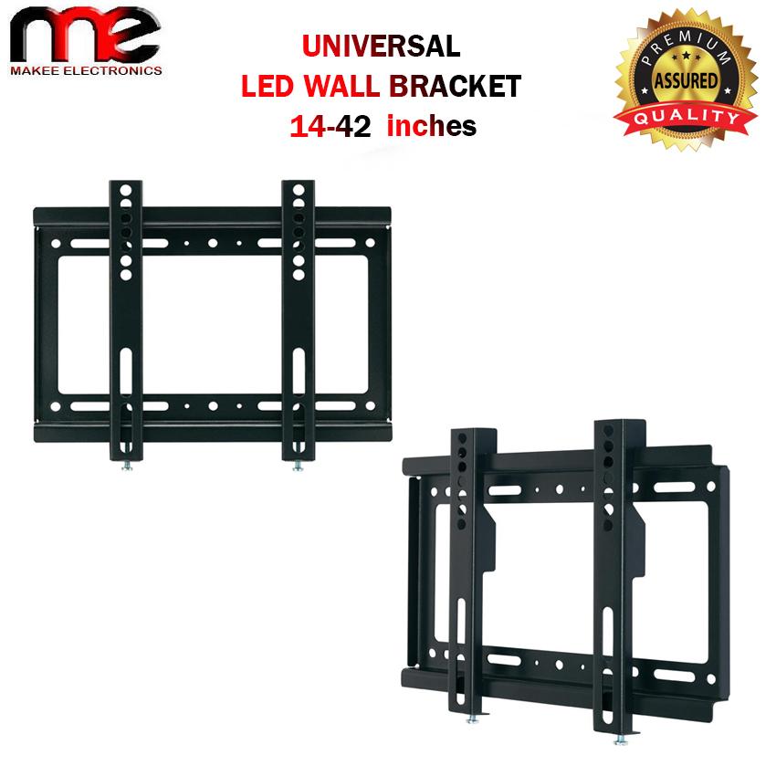 Universal Fixed TV Wall Bracket for 14"42" LED/LCD TV (Black) Lazada PH