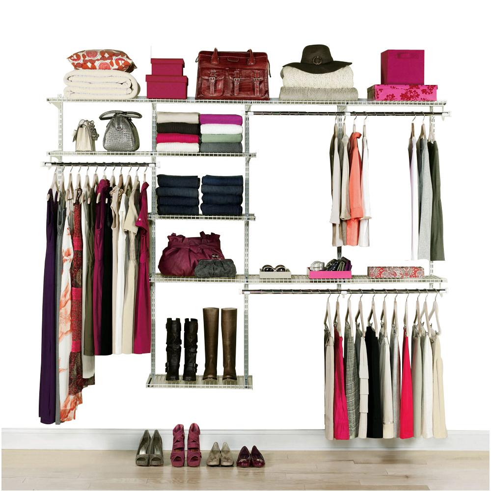 Rubbermaid Configurations 4 Ft. to 8 Ft. No-Cut Adjustable Closet