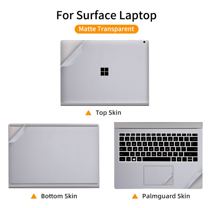 Full Protective Laptop sticks for Surface Laptop 3/4/5 13.5 15 inch Solid color Vinyl Sticker for Surface Book 2 13.5 15 inch