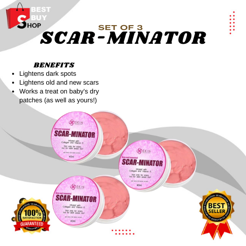 (SET OF 3) AUTHENTIC SCARMINATOR SCAR REMOVER/ PERFECT REMEDY FOR