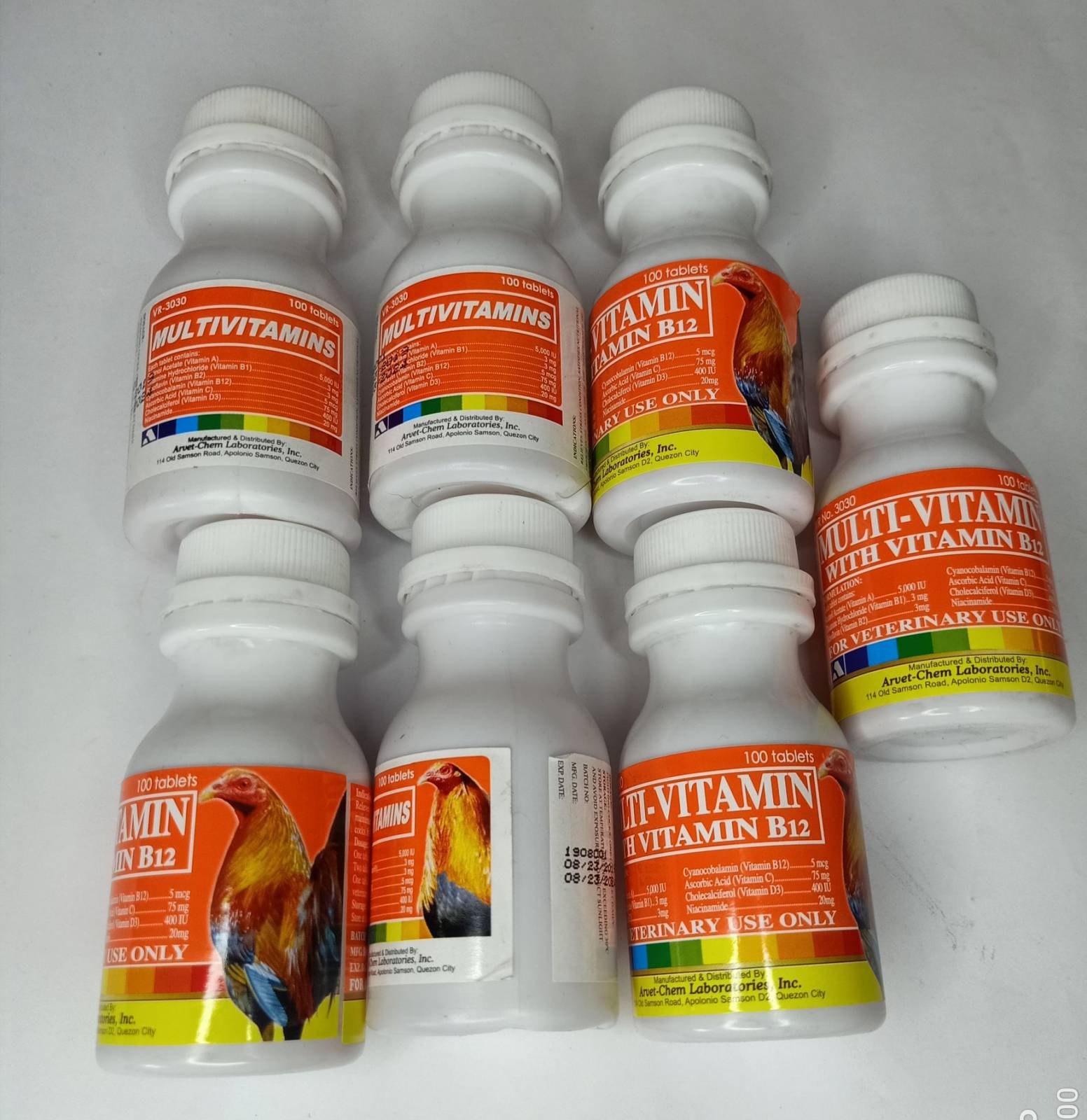 [VETKLIX] 700 TABLETS MULTIVITAMINS VITAMIN B12 FOR GAMEFOWL / BITAMINA