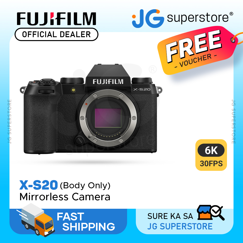 FUJIFILM XS20 Mirrorless Camera Body with WiFi Bluetooth, 26.1MP APSC XTrans BSI CMOS 4